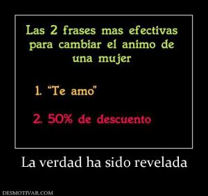 La verdad ha sido revelada