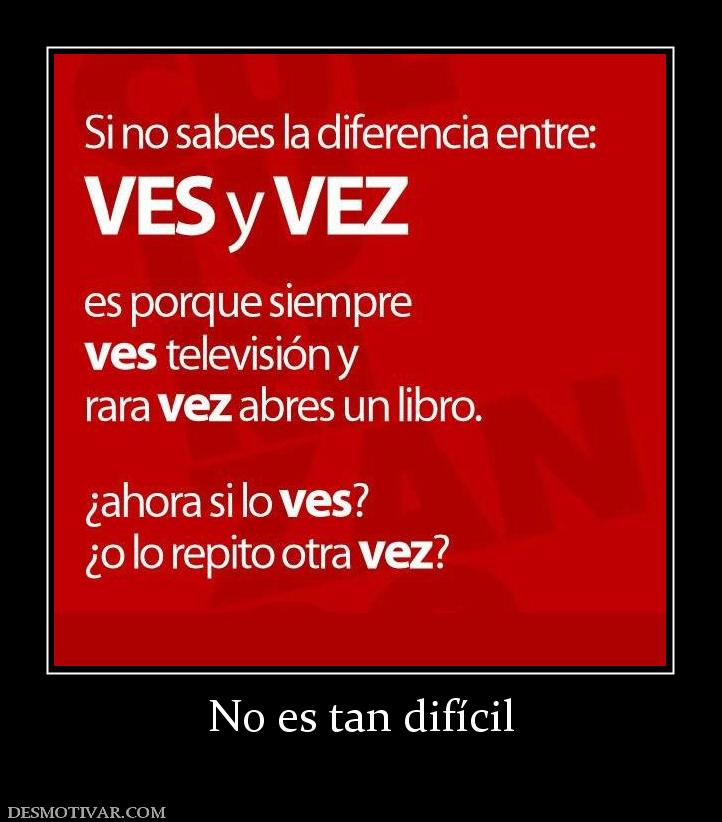 No es tan difícil