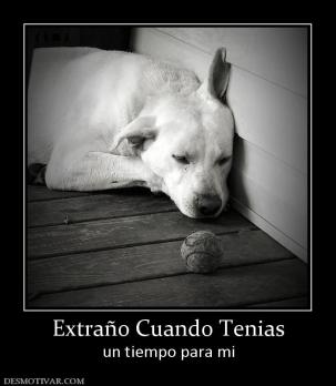 Extraño Cuando Tenias un tiempo para mi