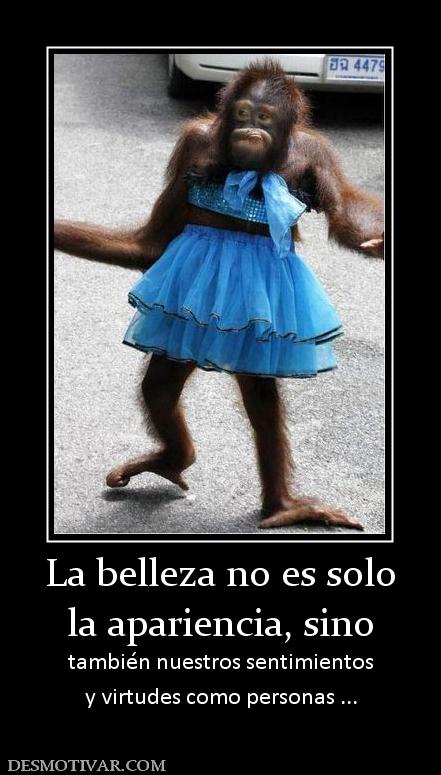 La belleza no es solo la apariencia, sino  también nuestros sentimientos y virtudes como personas ...
