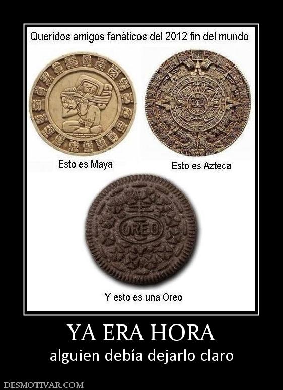 YA ERA HORA alguien debía dejarlo claro