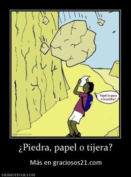 ¿Piedra, papel o tijera?  Más en graciosos21.com
