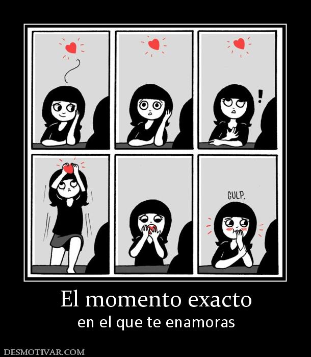 El momento exacto en el que te enamoras