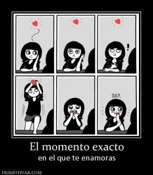 El momento exacto en el que te enamoras