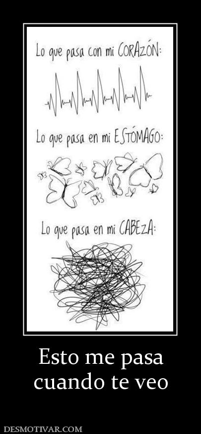 Esto me pasa cuando te veo