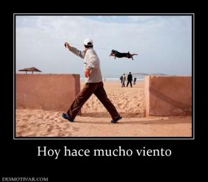 Hoy hace mucho viento
