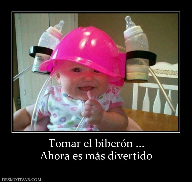 Tomar el biberón ... Ahora es más divertido