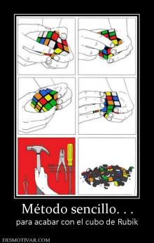 Método sencillo. . . para acabar con el cubo de Rubik
