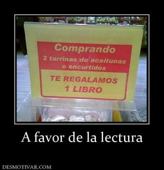 A favor de la lectura