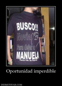 Oportunidad imperdible