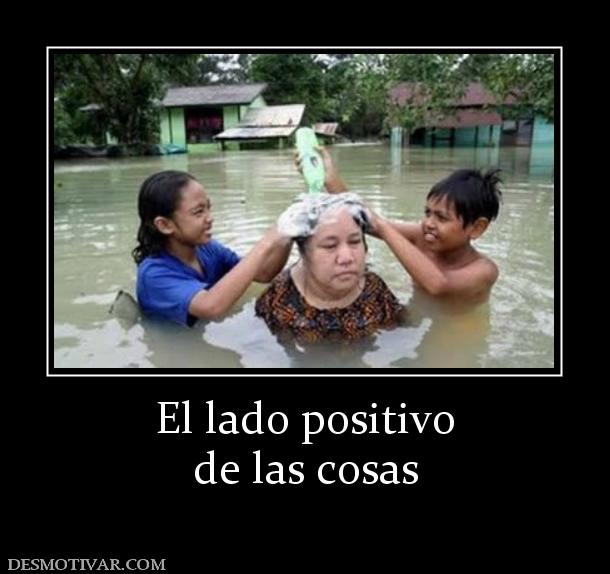 El lado positivo de las cosas