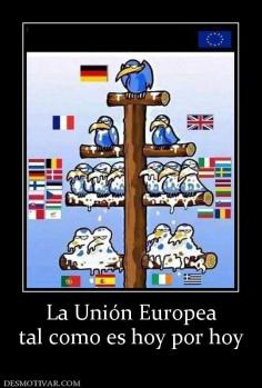 La Unión Europea tal como es hoy por hoy