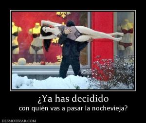 ¿Ya has decidido con quién vas a pasar la nochevieja?