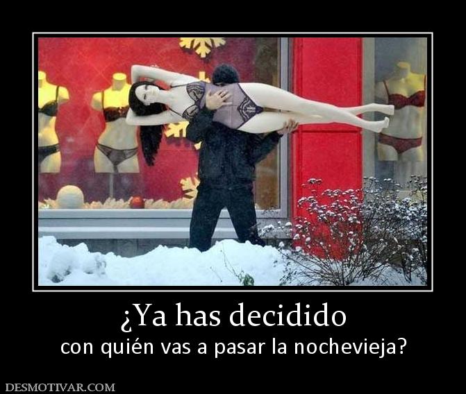 ¿Ya has decidido con quién vas a pasar la nochevieja?