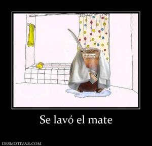 Se lavó el mate