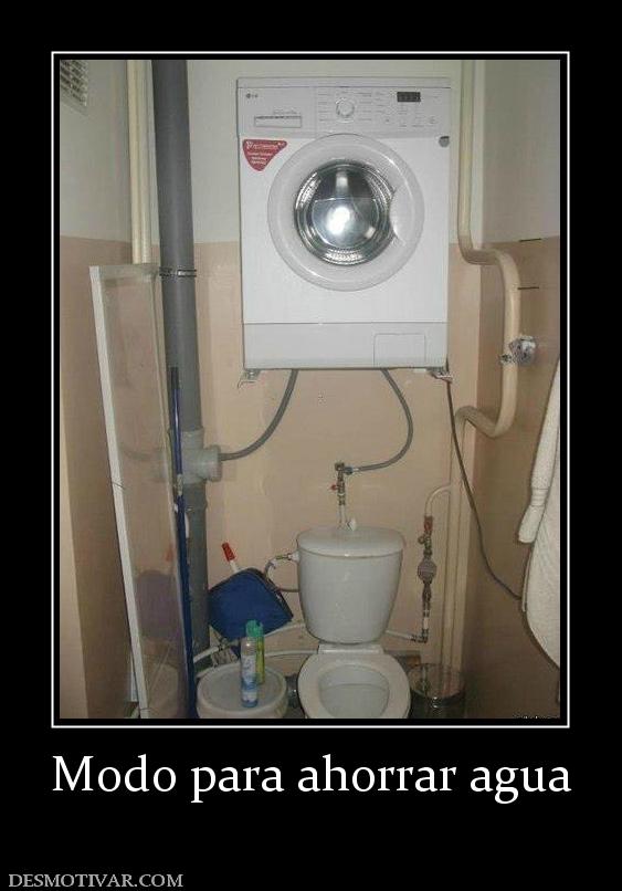 Modo para ahorrar agua