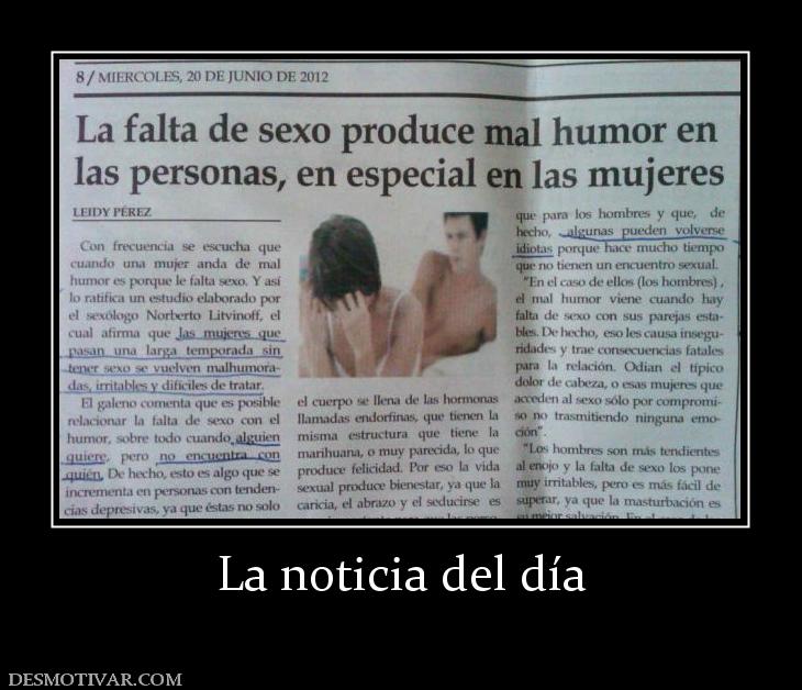 La noticia del día