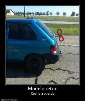 Modelo retro: Coche a cuerda