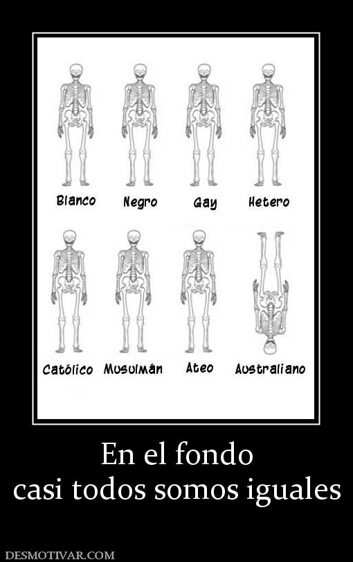 En el fondo casi todos somos iguales