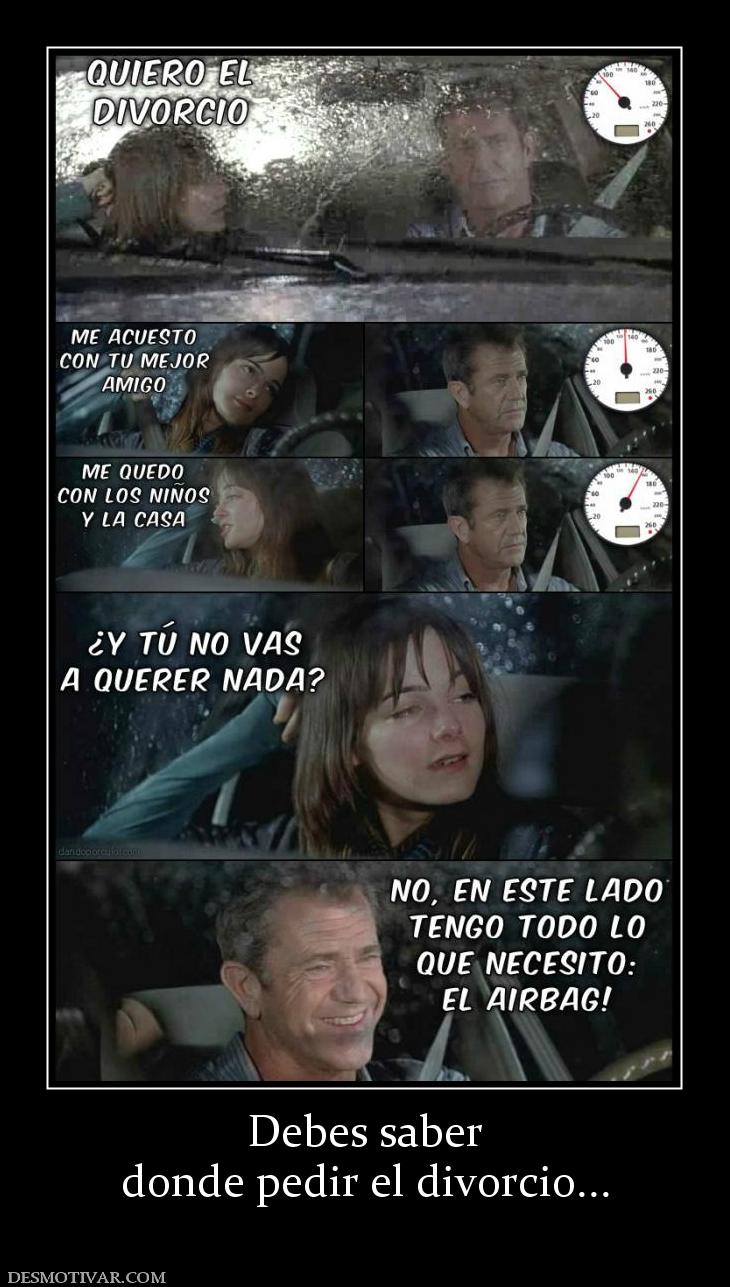 Debes saber donde pedir el divorcio...