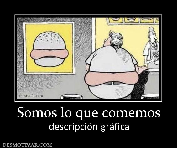 Somos lo que comemos descripción gráfica