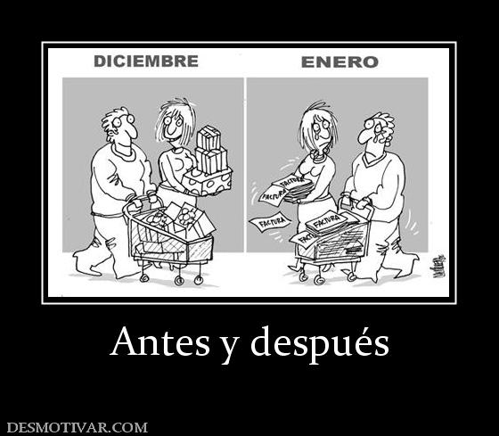 Antes y después