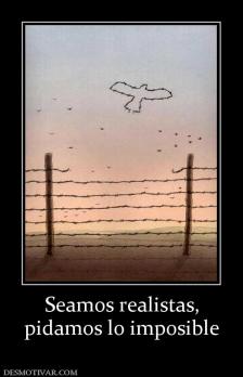 Seamos realistas, pidamos lo imposible