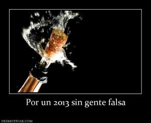 Por un 2013 sin gente falsa