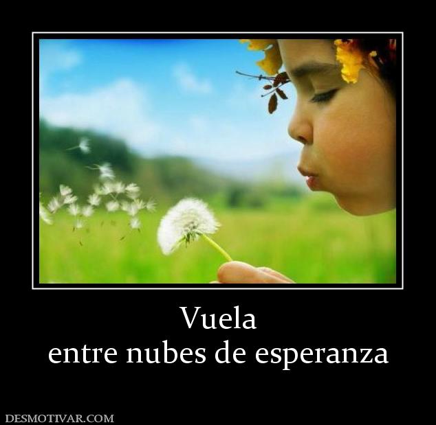 Vuela entre nubes de esperanza