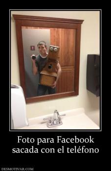 Foto para Facebook sacada con el teléfono