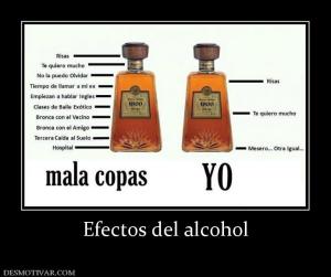 Efectos del alcohol