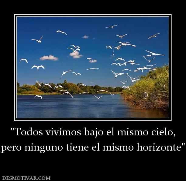 pero ninguno tiene el mismo horizonte