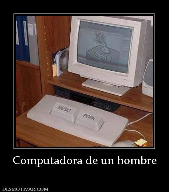 Computadora de un hombre