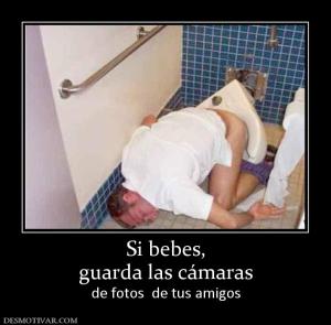 Si bebes, guarda las cámaras  de fotos  de tus amigos