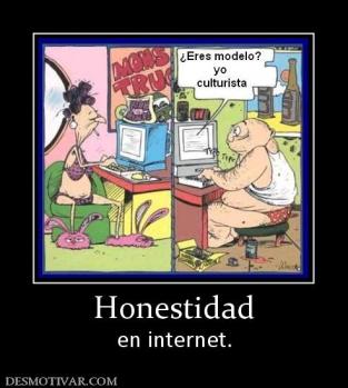 Honestidad en internet.
