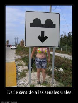 Darle sentido a las señales viales