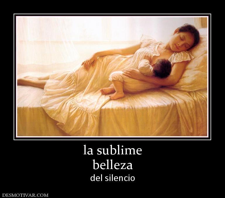 la sublime belleza del silencio