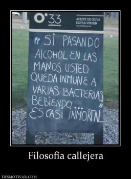 Filosofía callejera