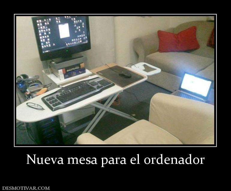 Nueva mesa para el ordenador