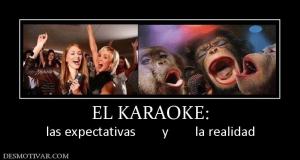 EL KARAOKE: las expectativas        y        la realidad