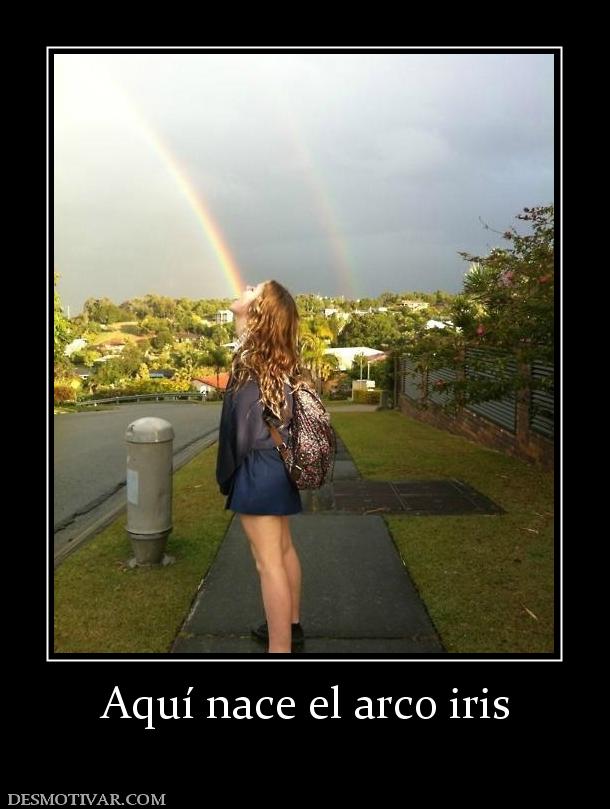 Aquí nace el arco iris