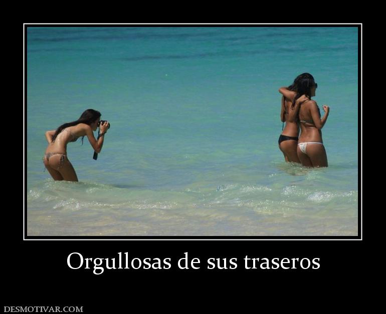 Orgullosas de sus traseros