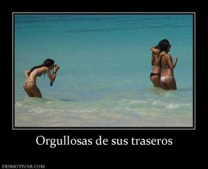 Orgullosas de sus traseros