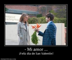 - Mi amor ... ¡Feliz día de San Valentín!
