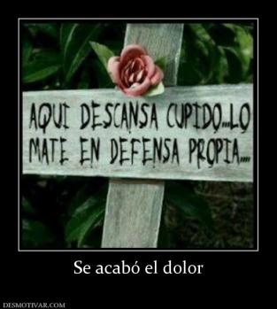 Se acabó el dolor