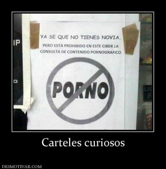 Carteles curiosos