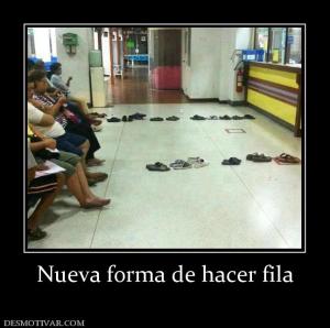 Nueva forma de hacer fila
