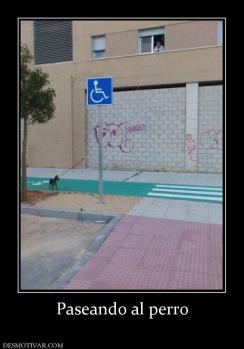 Paseando al perro