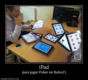 iPad para jugar Poker en Buho21