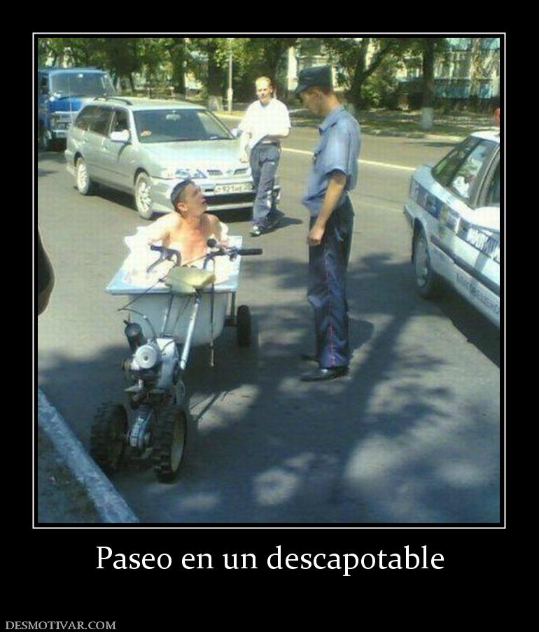 Paseo en un descapotable